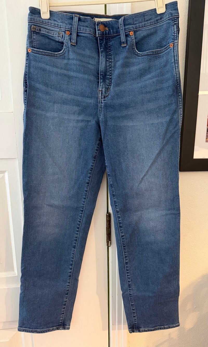 Madewell stovepipe bootleg micro flare stretch denim jeans size 29